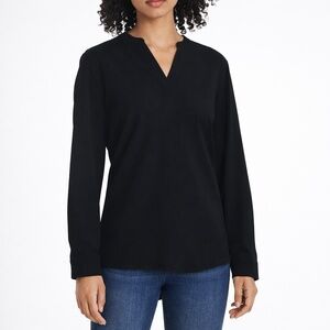 REV Women's S Blouse Black Polyester Spandex a1931